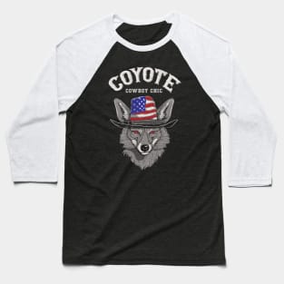 Coyote Cowboy Chic Baseball T-Shirt